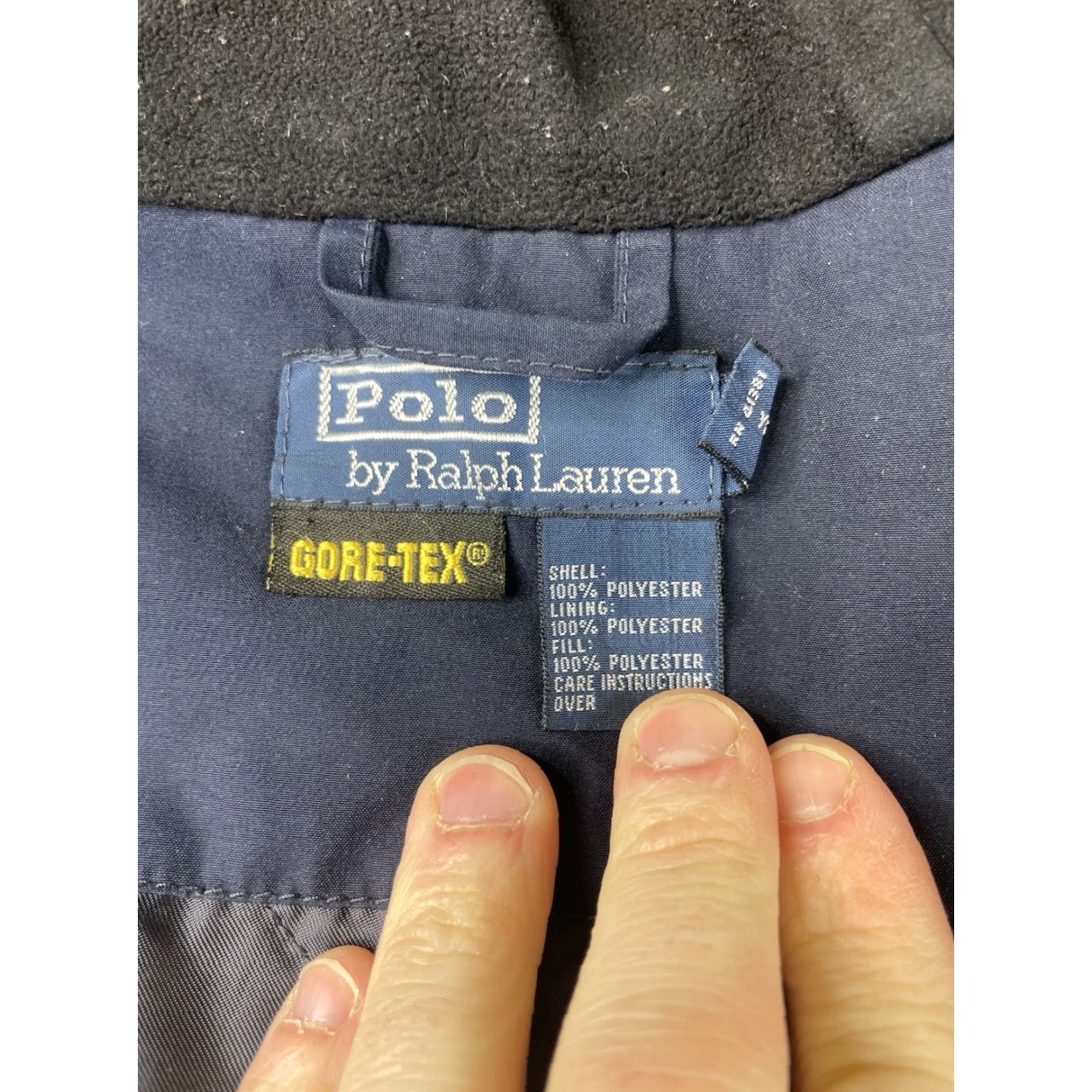 Polo Ralph Lauren Polo Ralph Lauren Jacket Mens XL Blue Gore-Tex Hooded Quilted Lining Bi-Swing Sport Outdoor Vintage: No Size US XL / EU 56 / 4 - 2 Thumbnail