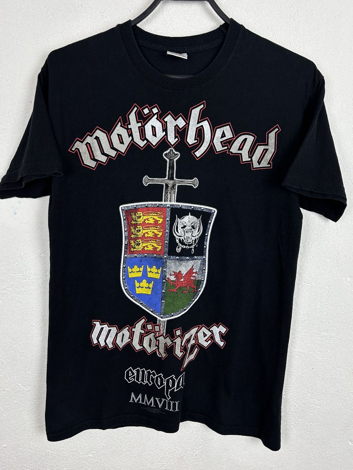 Gildan MOTORHEAD Band T-Shirt, Men's Size Medium cotton black type Vintage Second Hand