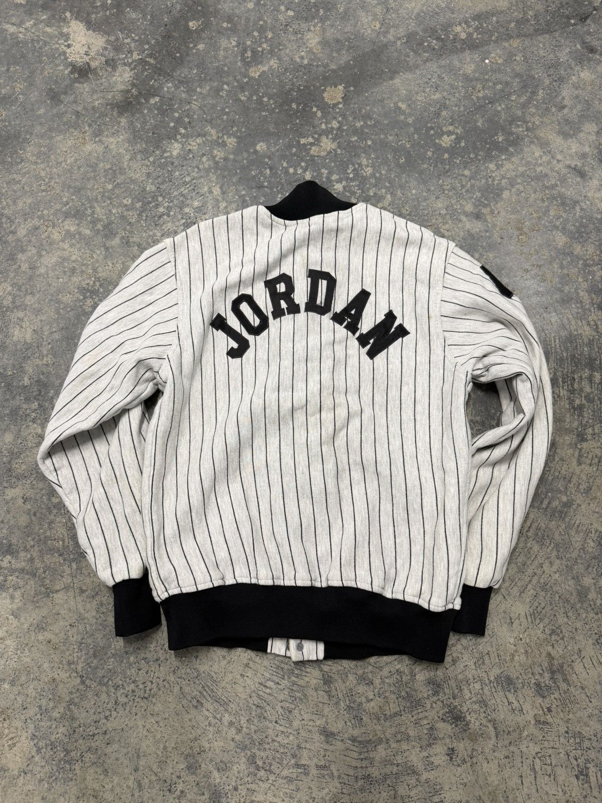 MLB Vintage Jordan Chicago White Sox Pinstripe Bomber Jacket SzM Size US M / EU 48-50 / 2 - 7 Thumbnail