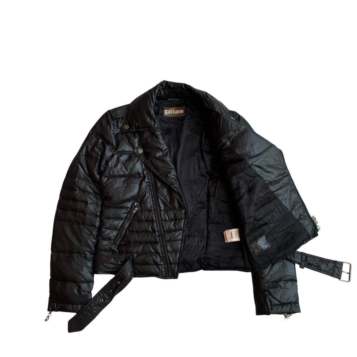 John Galliano Galliano Bikers Puffer Down Jacket Size US S / EU 44-46 / 1 - 3 Thumbnail