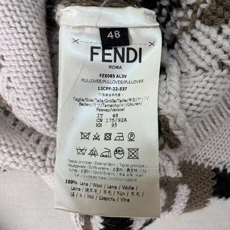 Fendi Fendi Cream Knit Sweater for Women . Size L / US 10 / IT 46 - 5 Thumbnail