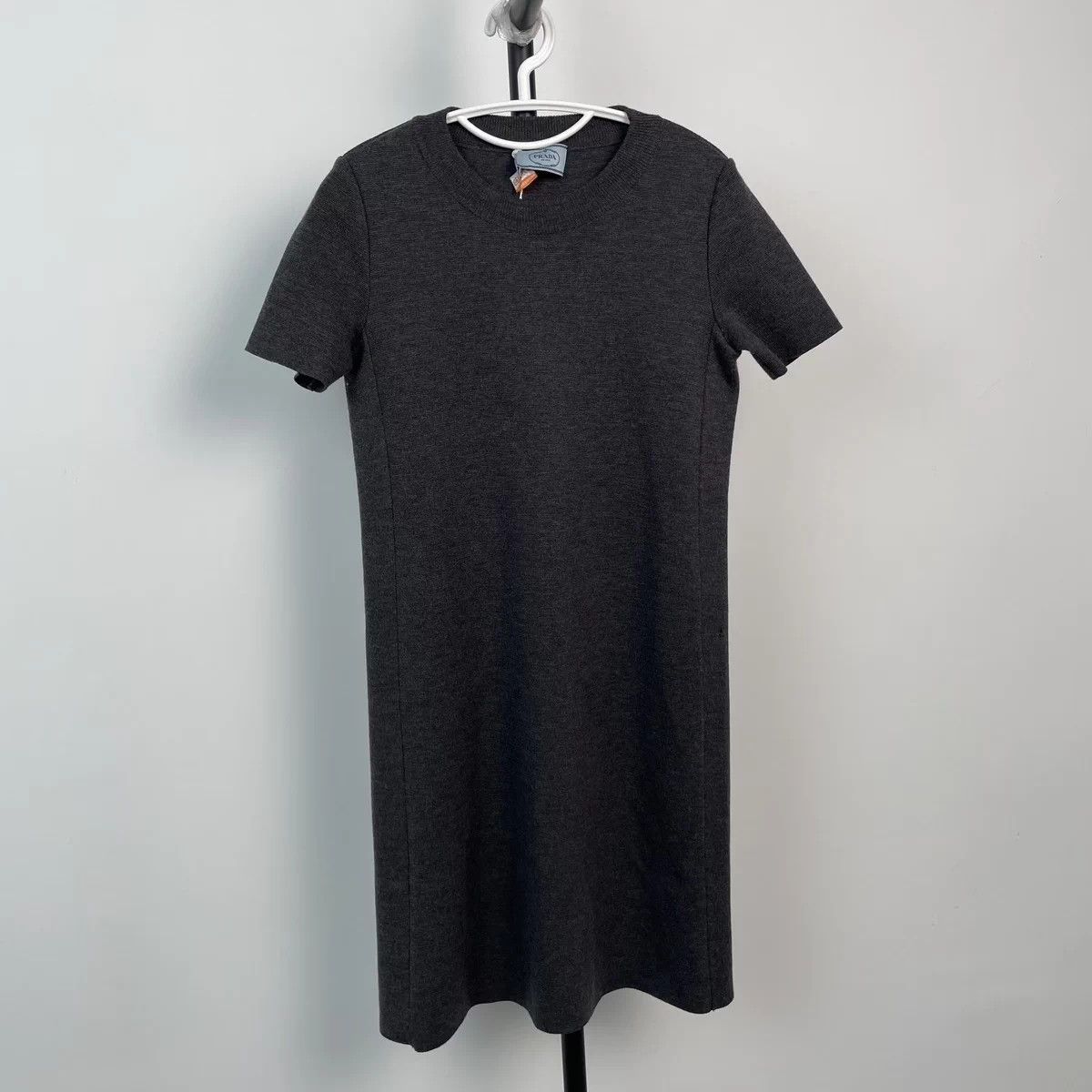 Prada Wool Dress Gray EU40