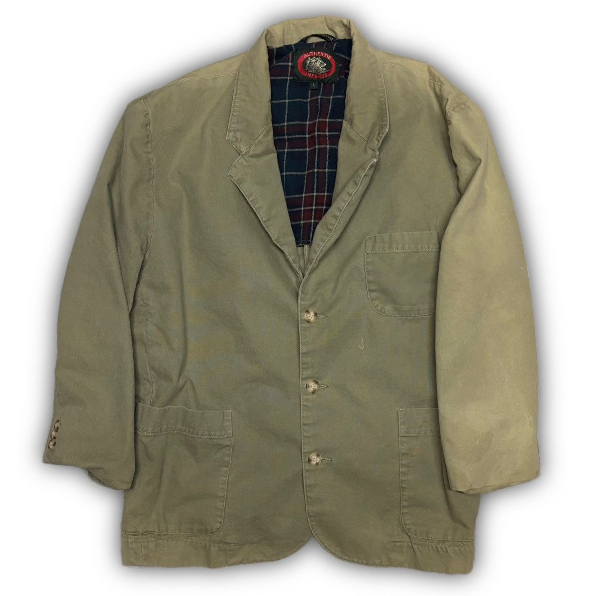 Other Authentic Imports 90s Green Cotton Jacket Size US L / EU 52-54 / 3 - 1 Thumbnail