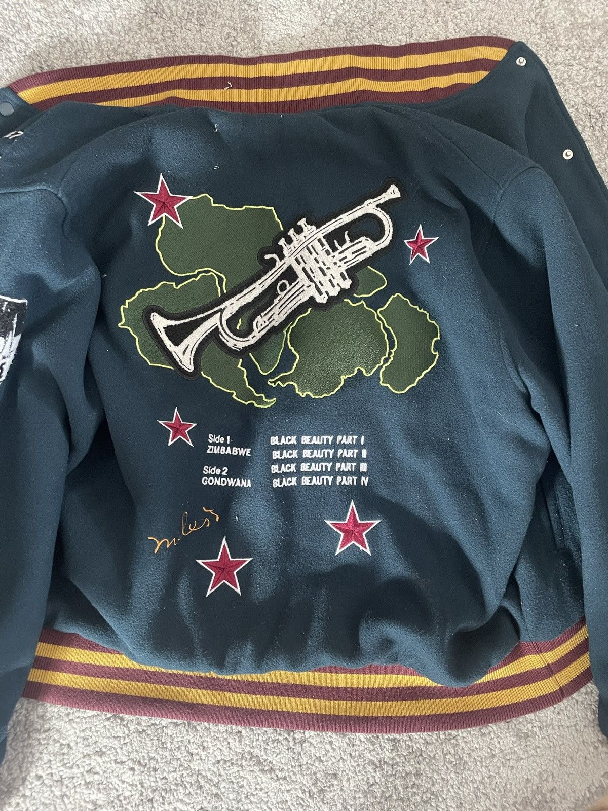 Huf HUF x Miles davis varsity jacket | Grailed