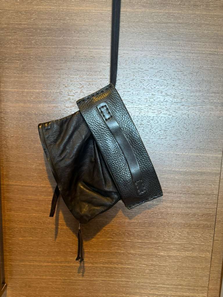 Boris Bidjan Saberi Boris Bidjan Saberi Leather Wrist Pouch Size ONE SIZE - 1 Thumbnail