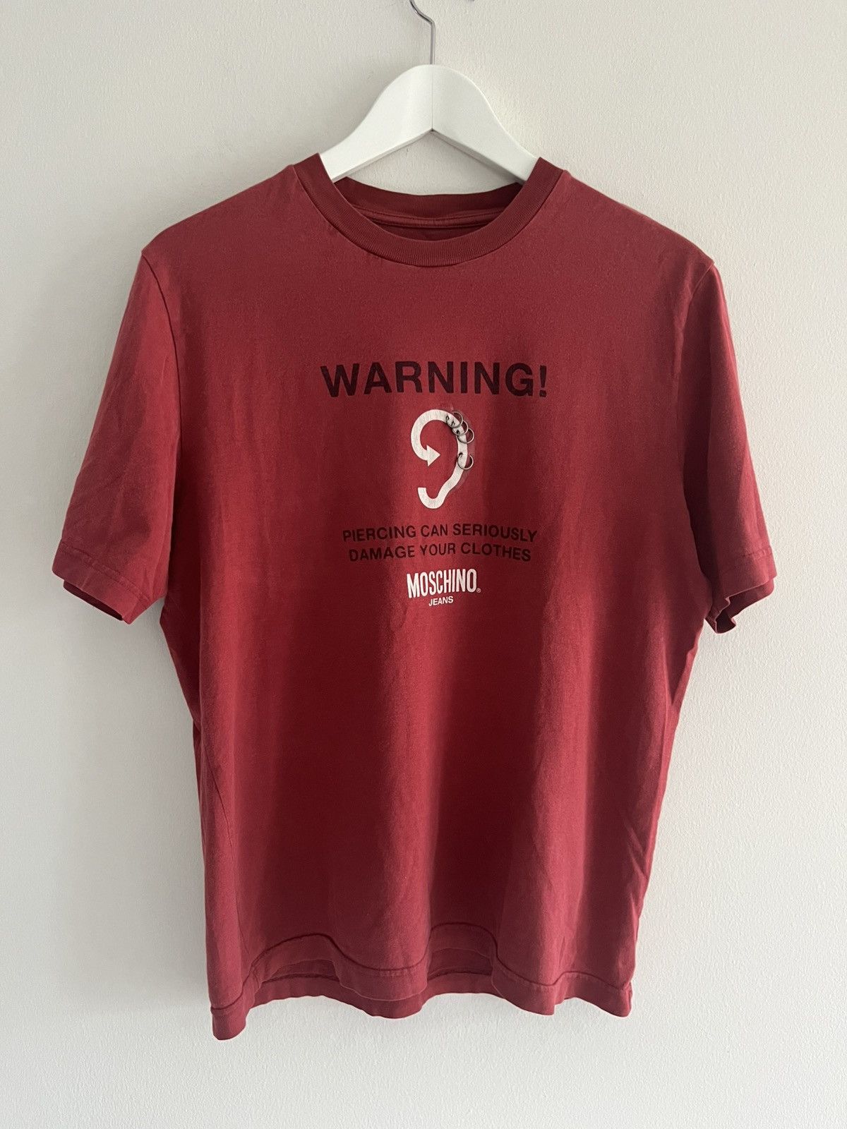 Moschino Vintage Moschino - Piercing T-Shirt Size US M / EU 48-50 / 2 - 1 Thumbnail