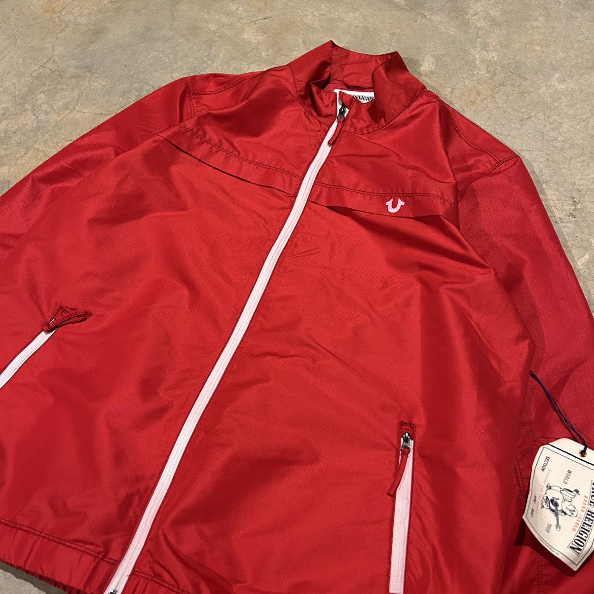 True Religion × Vintage Brand New True Religion Zip Up Nylon Track Jacket Vintage Size US XXL / EU 58 / 5 - 3 Thumbnail