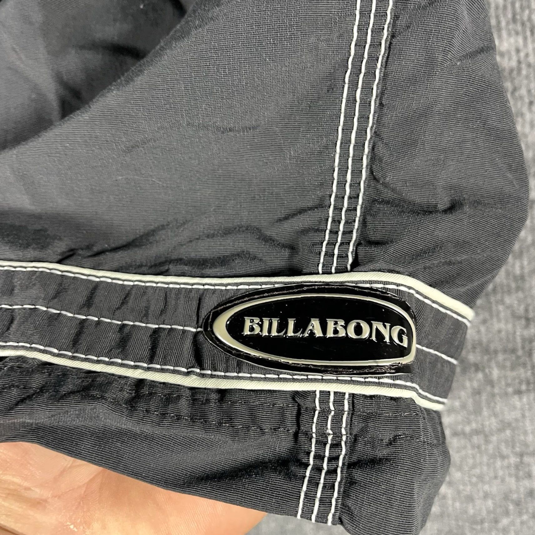 Billabong Vintage Billabong Board Shorts Mens 38 Black Nylon Surf Surfing 90s USA Irons Size US 38 / EU 54 - 2 Thumbnail