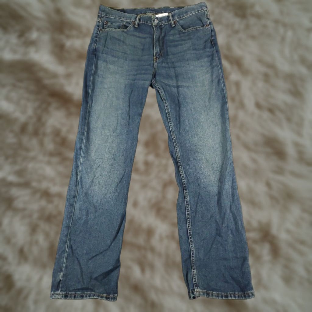 Levi's Levis 514 Jeans Mens Straight Leg Blue Denim Pants 36x32 Size US 36 / EU 52 - 1 Thumbnail