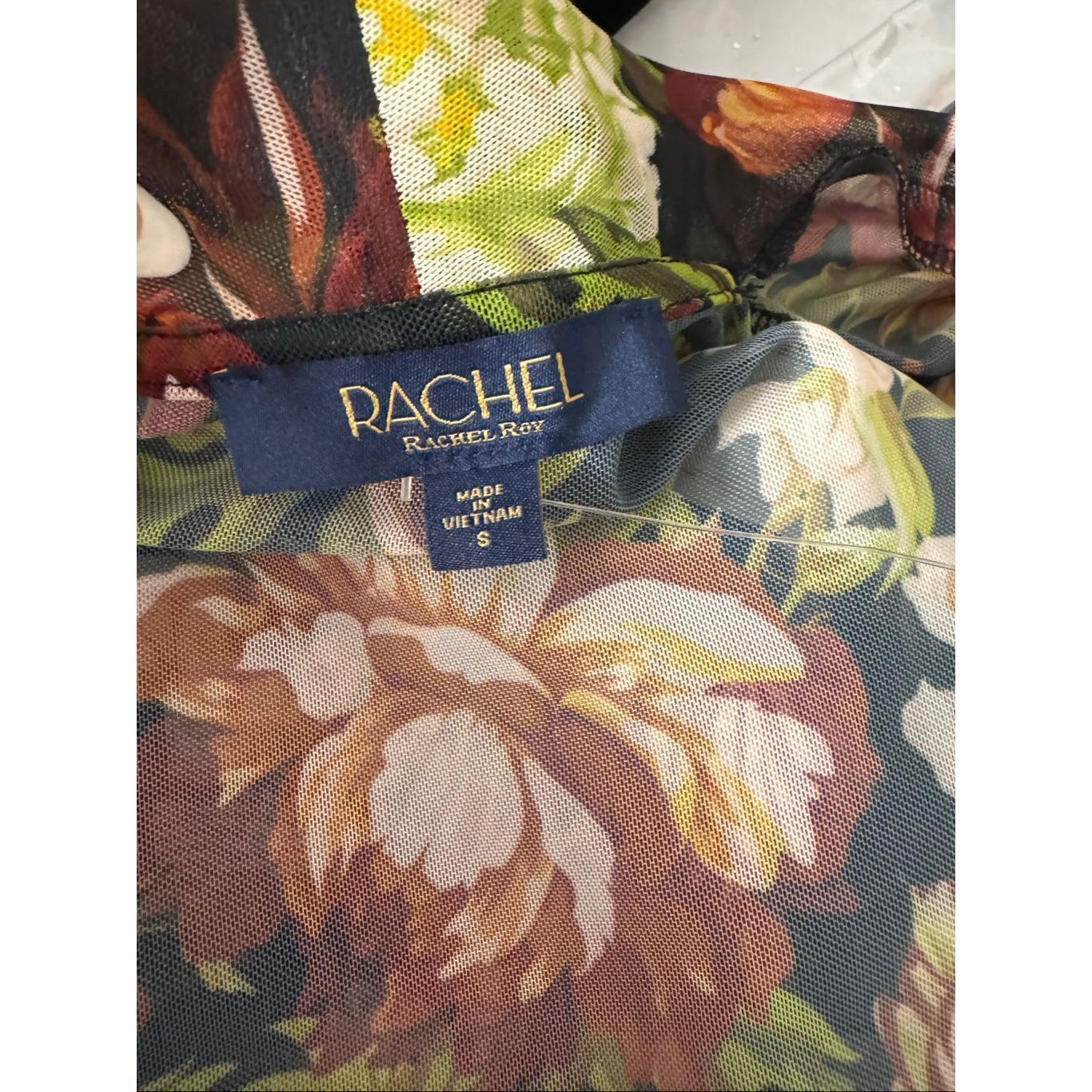 Other Rachel Roy Floral Mesh Sleeveless Wrap Top Size Small Size S / US 4 / IT 40 - 5 Thumbnail