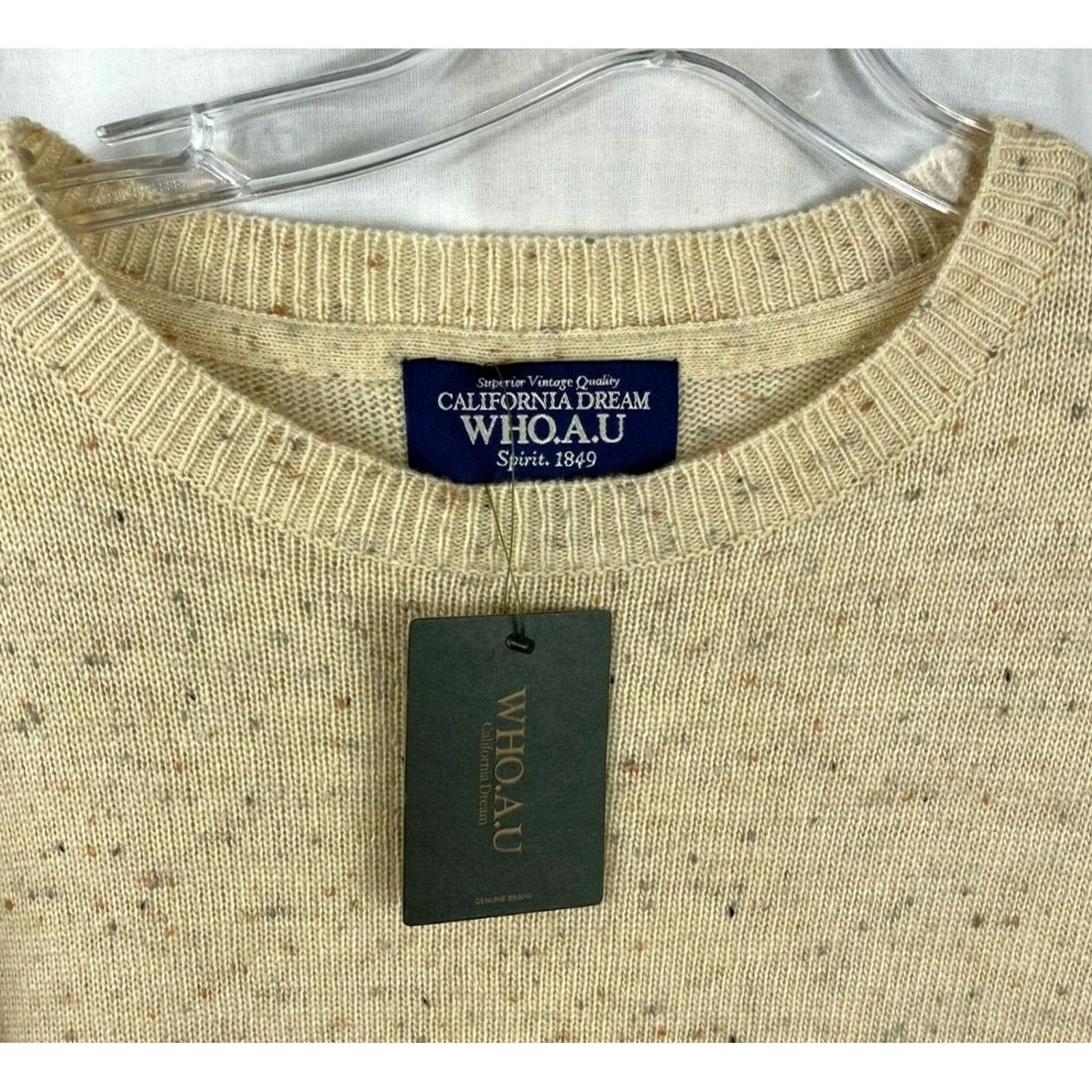 Vintage California Who.A U Sweater Pullover Women Size Small New Wool Blend Long Sleeve Size S / US 4 / IT 40 - 2 Thumbnail