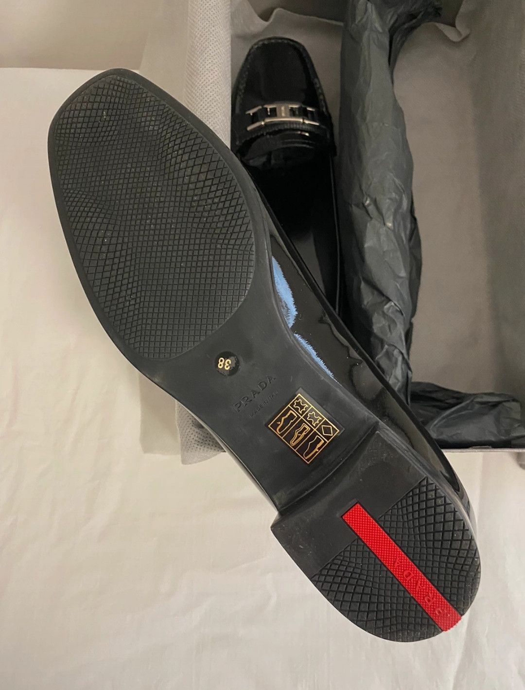 Prada Mocassini Prada in pelle verniciata nera Size US 8 / IT 38 - 5 Thumbnail