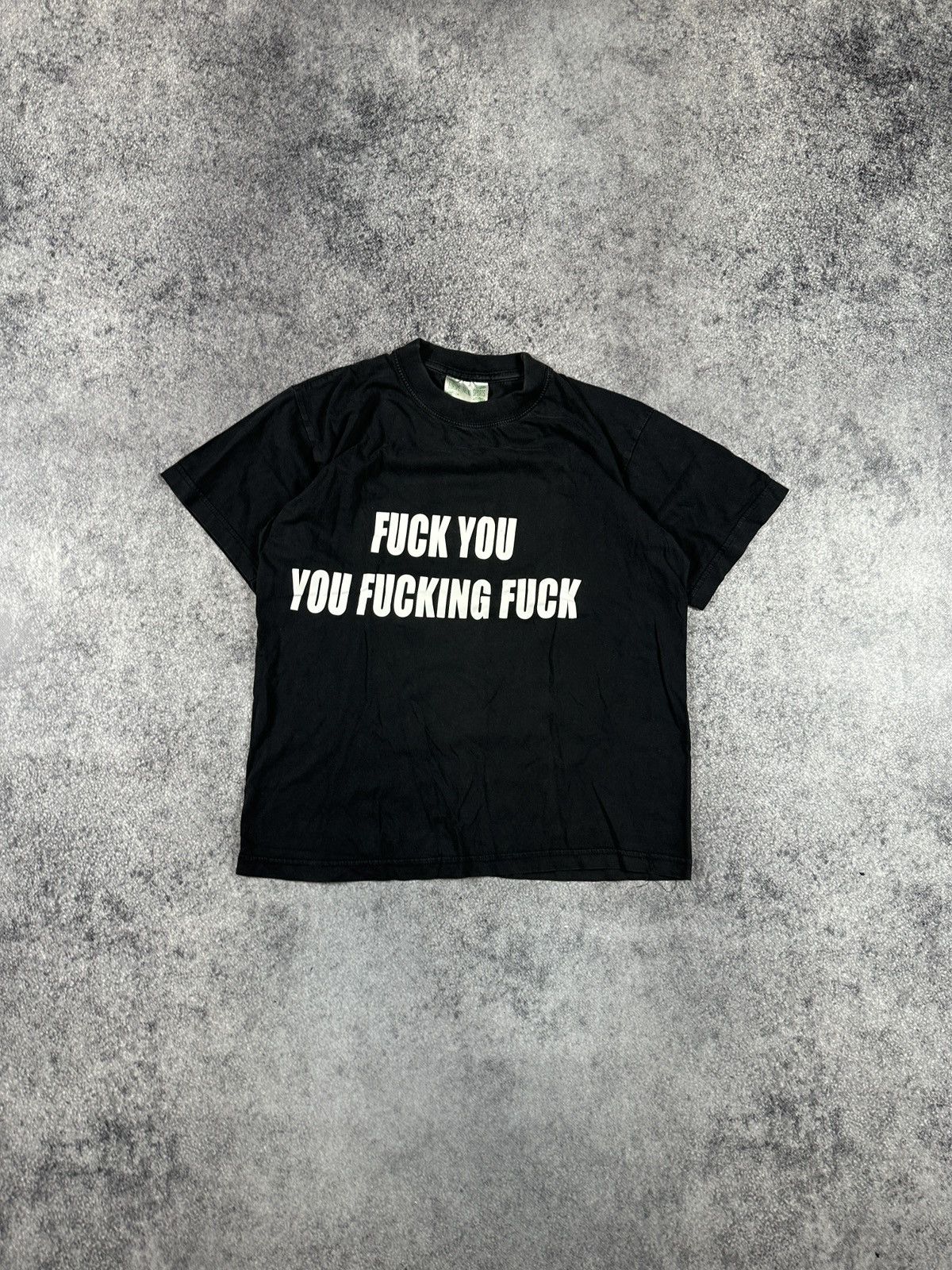 Vintage Vintage T-shirt Fuck You Big logo Streetwear Y2K Usa Alt S Size US S / EU 44-46 / 1 - 1 Thumbnail