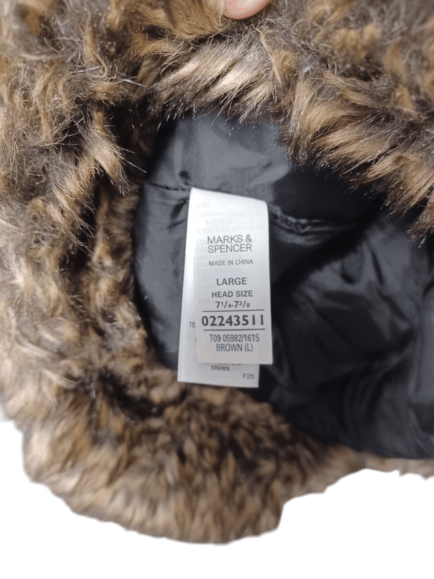 Marks & Spencer Ushanka faux fur hat vintage hype alt avant garde designer Size ONE SIZE - 5 Thumbnail