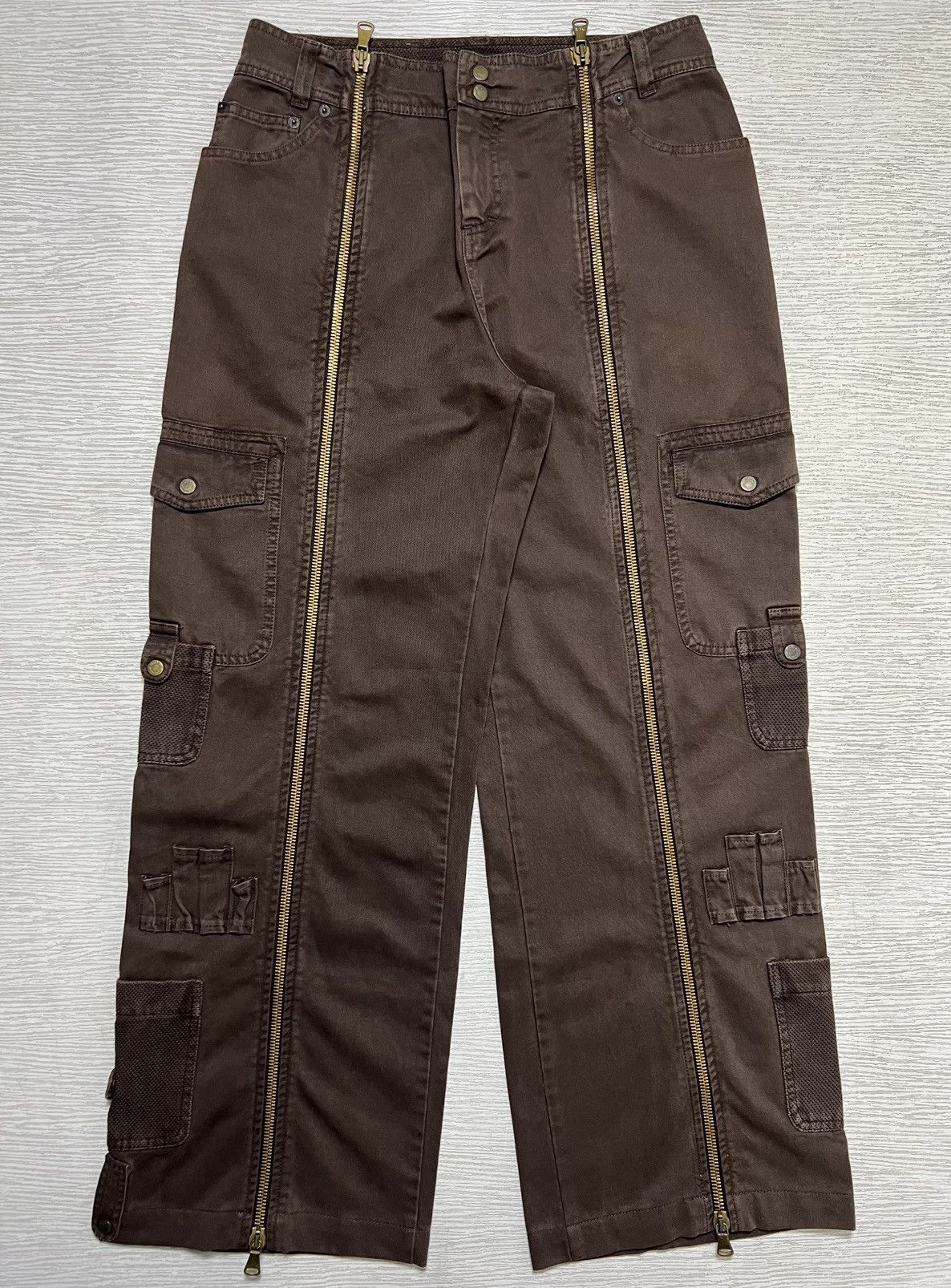 Dolce & Gabbana D&G - SS03 - Full Zip Parachute Aviator Cargo Pants Size US 28 / EU 44 - 1 Thumbnail