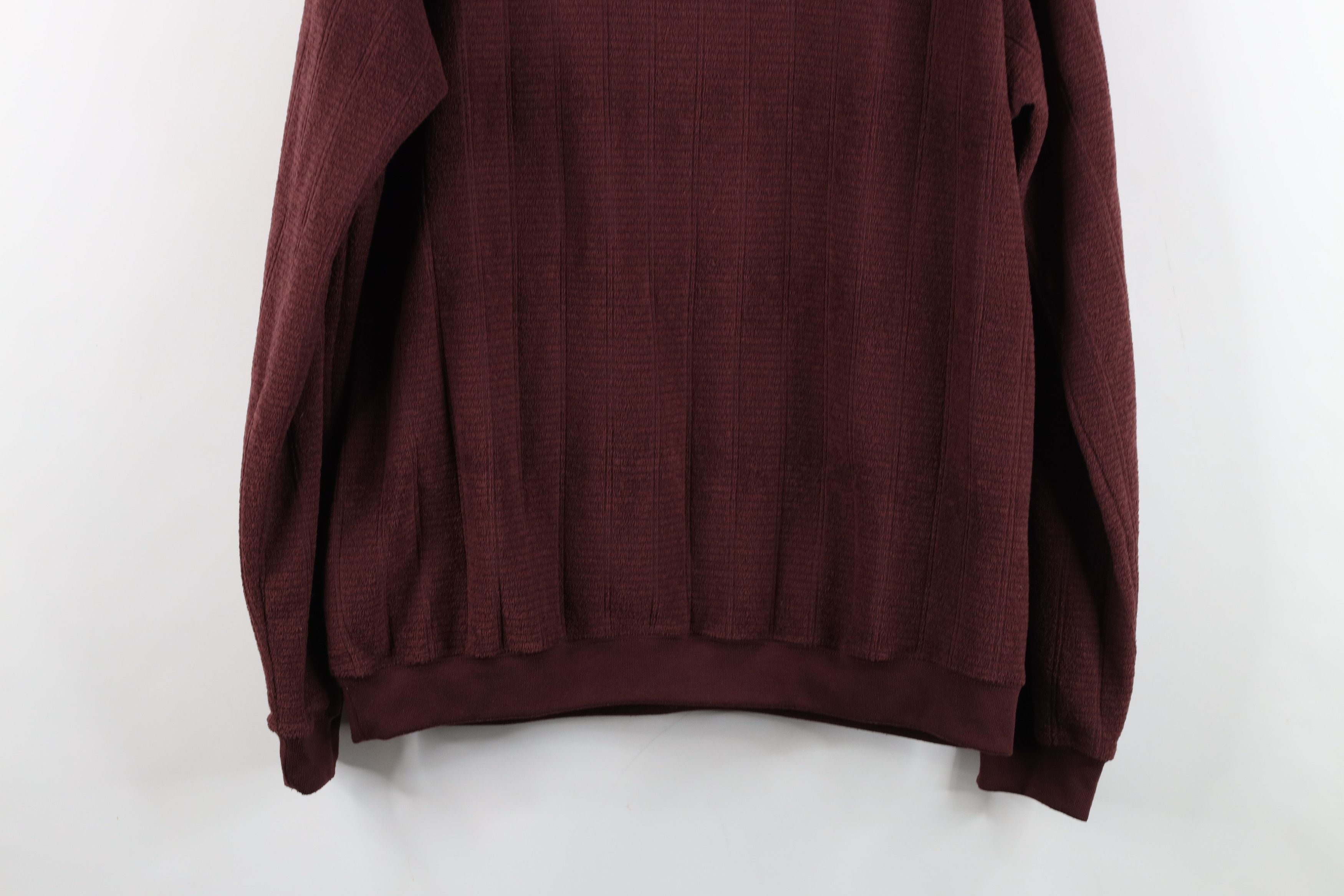 Vintage Vintage 90s Y2K Streetwear Ribbed Fleece Collared Sweatshirt Size US L / EU 52-54 / 3 - 10 Thumbnail