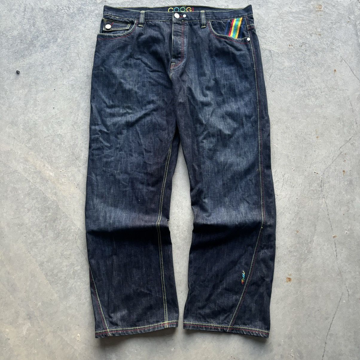 Affliction × Coogi × JNCO Vintage Baggy Embroidered Coogi Jeans Size US 40 / EU 56 - 2 Thumbnail