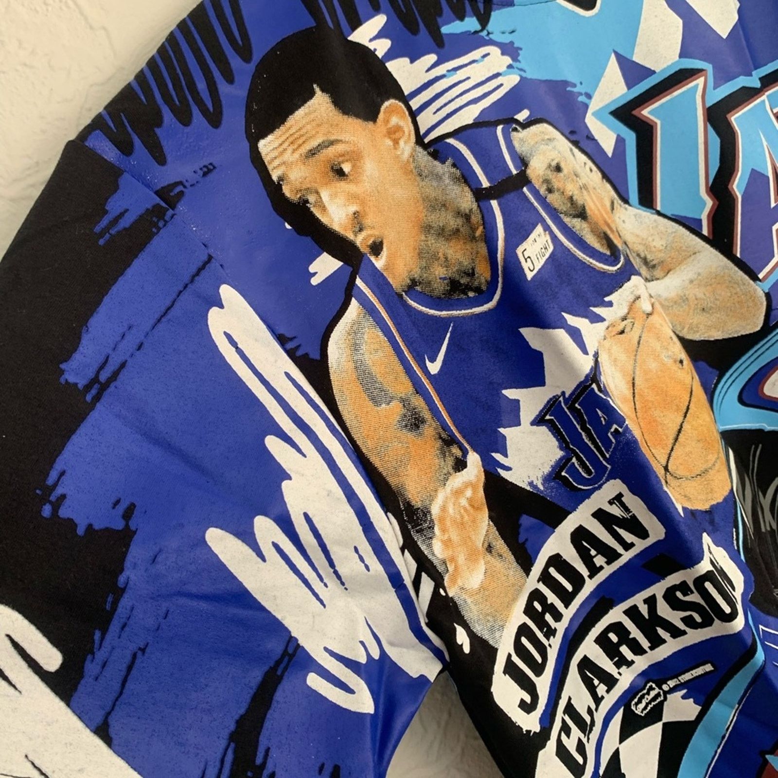 NBA ALL OVER PRINT JORDAN CLARKSON AOP JAZZ SIZE XL SOFT RARE Size US XL / EU 56 / 4 - 5 Thumbnail
