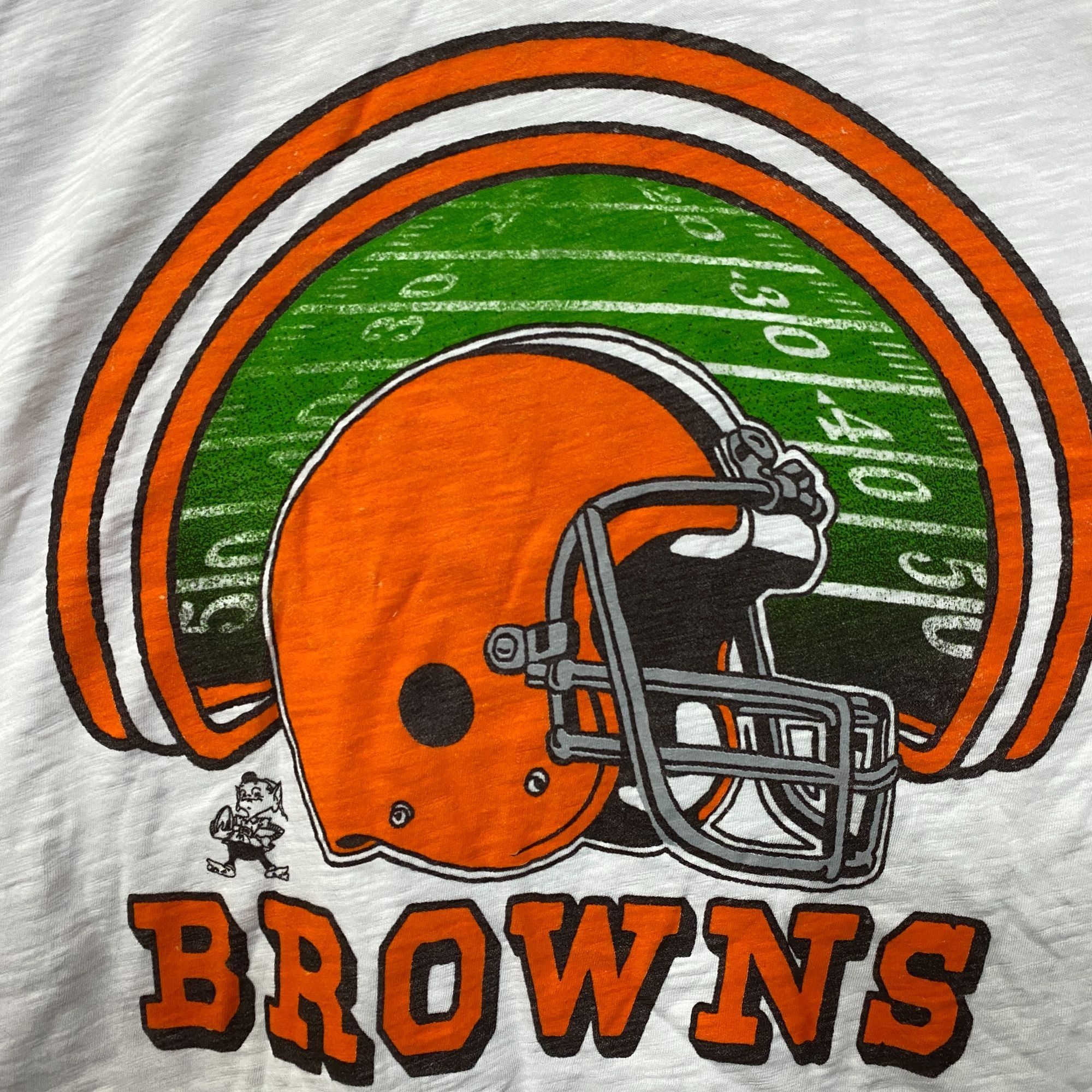 Junk Food Junk Food Cleveland Browns Game Time Mock Neck Crop T-Shirt Size L / US 10 / IT 46 - 2 Thumbnail