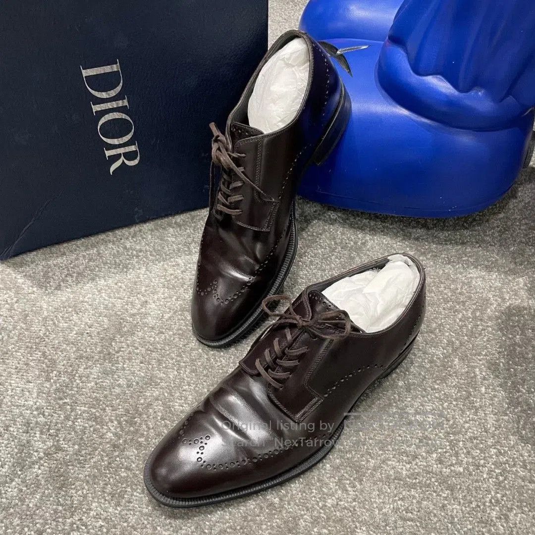 Dior Dior Calf Leather Polished Brogue Shoes. Size US 8 / EU 41 - 3 Thumbnail