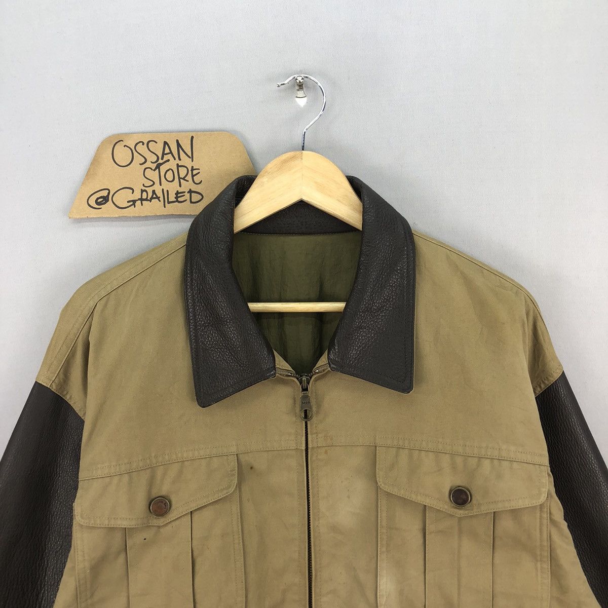 Bjorn Borg Vintage 90’s Bjorn Borg Leather Sleeve Jacket Size US XXL / EU 58 / 5 - 4 Thumbnail