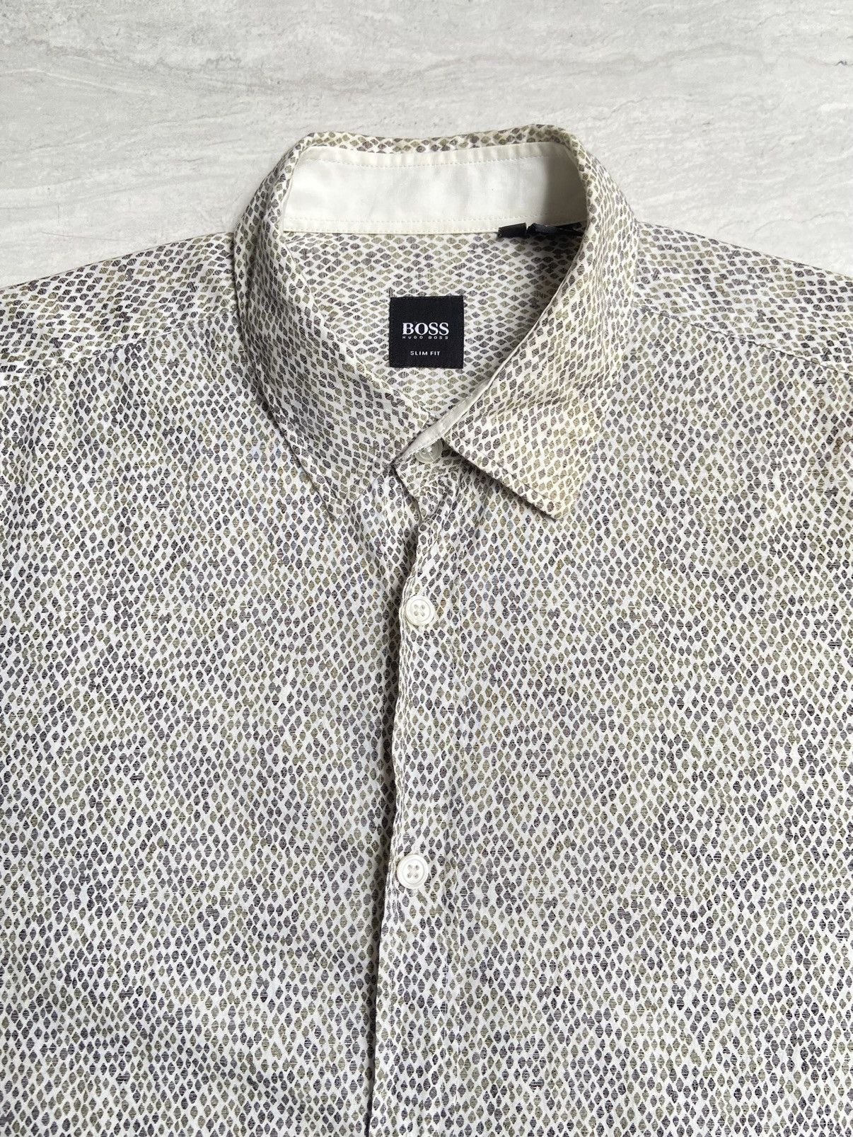 Hugo Boss BOSS HUGO BOSS Motive Shirt Size US M / EU 48-50 / 2 - 10 Thumbnail
