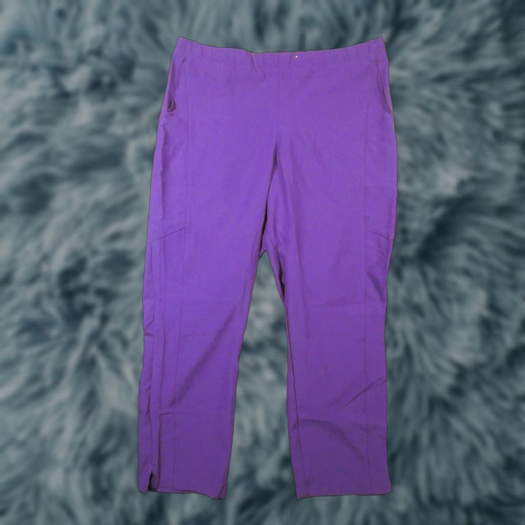 Vintage WonderWink Scrub Pants Adult XL Petite Purple Eggplant 30 Inseam Unisex Cotton Blend NWT NWT Size US 36 / EU 52 - 1 Thumbnail