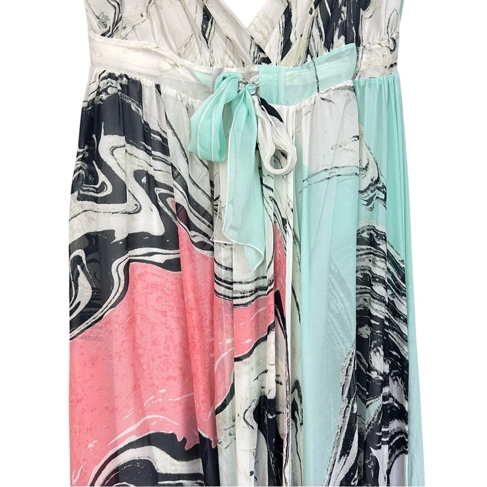 Diane von Furstenberg Diane Von Furstenberg Jolie Turquoise Silk Dress Size 2 Size XS / US 0-2 / IT 36-38 - 6 Thumbnail