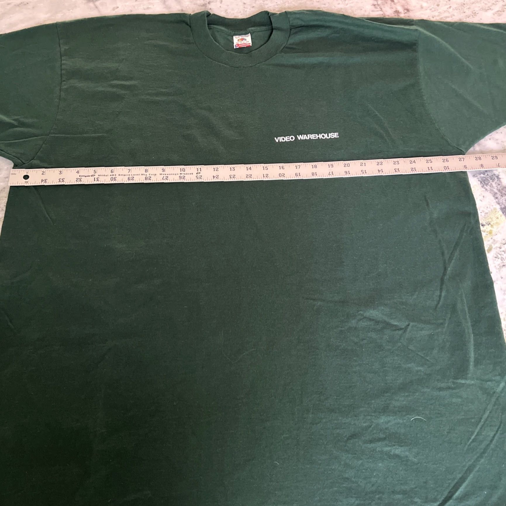 Fruit Of The Loom VINTAGE POSSE 1993 Video Warehouse Promo T shirt Men 3XL Green Cotton Short Sleeve Graphic Tee US Fan Merchandise Mens Size US XXL / EU 58 / 5 - 7 Thumbnail
