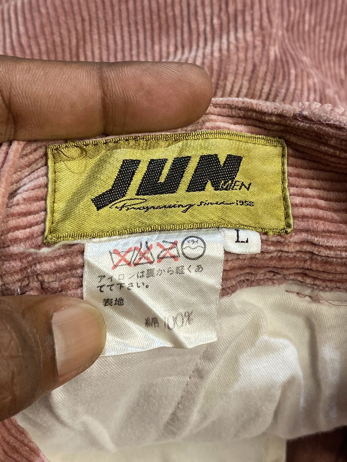 JUN MEN × Vintage 80s JUN MEN CORDUROY RELAXED STRAIGHT CASUAL PANTS W30 Size US 30 / EU 46 - 6 Thumbnail
