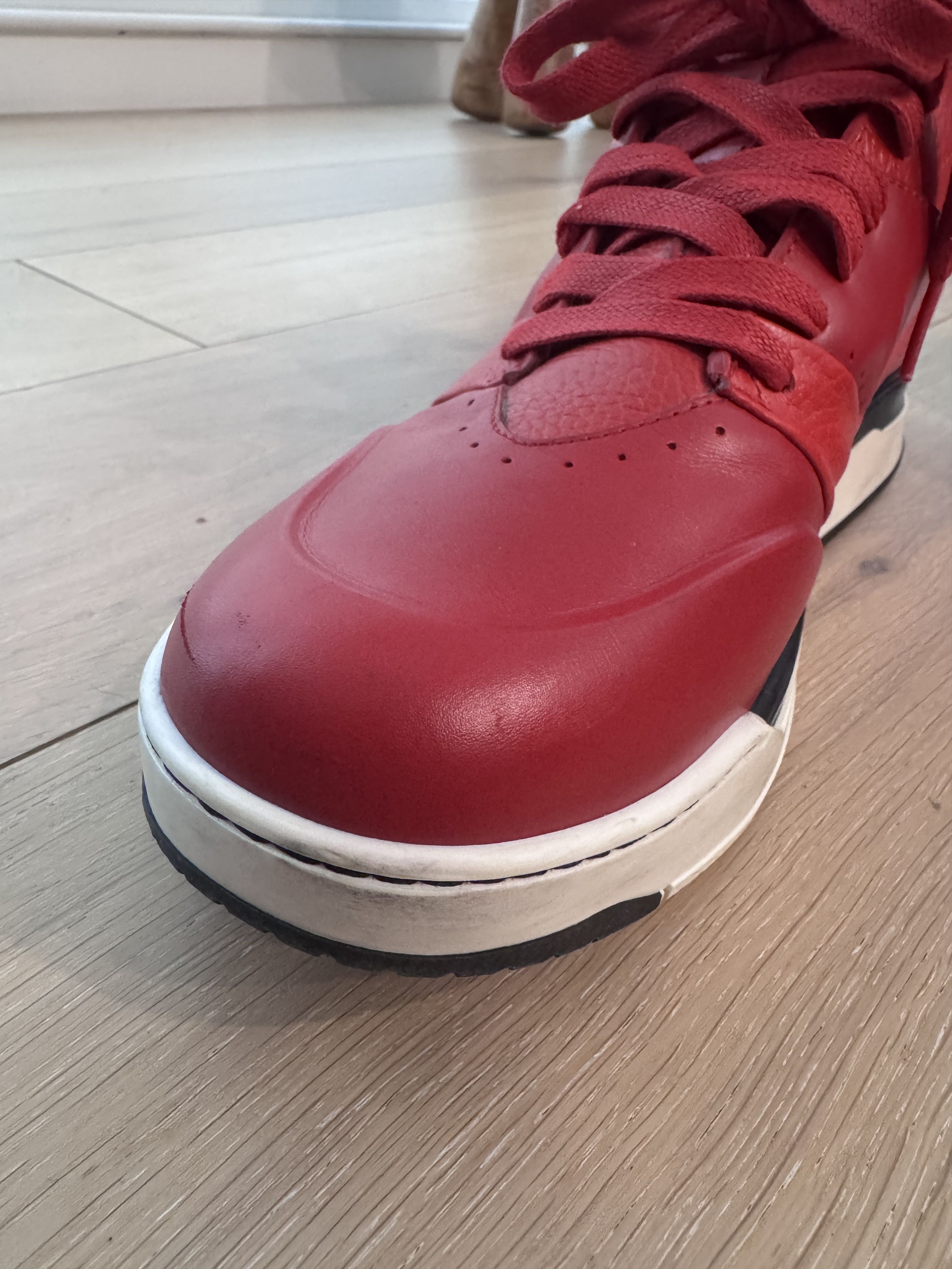Buscemi Buscemi B Court Red High Top Red Sneaker US 10 Size US 10 / EU 43 - 11 Thumbnail