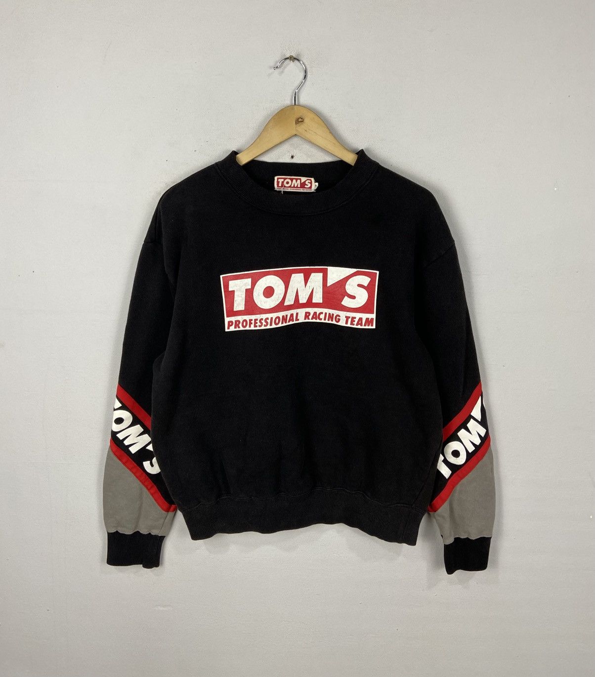 Toms × Vintage Vintage Toms Pro Racing Team All Logo Sweatshirt Size US L / EU 52-54 / 3 - 1 Thumbnail