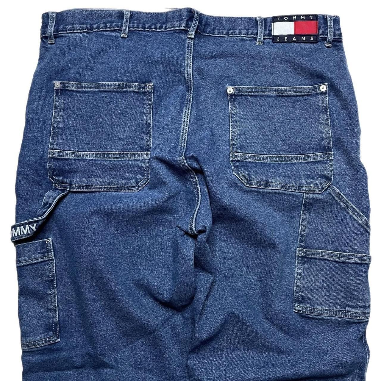 Tommy Hilfiger × Vintage Tommy Hilfiger Dark Wash Baggy Carpenter Jeans Size US 40 / EU 56 - 2 Thumbnail