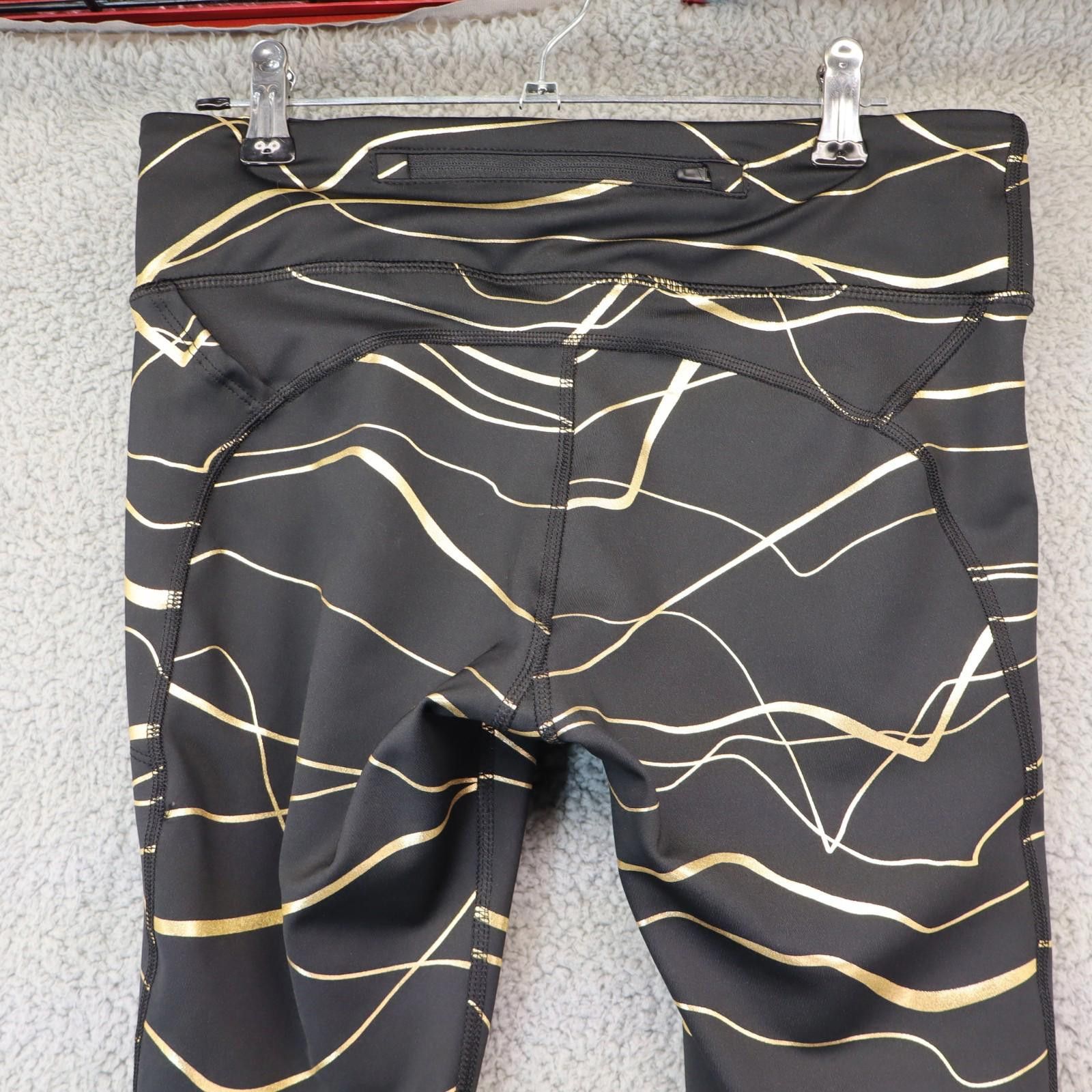 Nike Nike Tights Women Medium Icon Metallic CU3333-010 Leggings Size 32" / US 10 / IT 46 - 8 Thumbnail