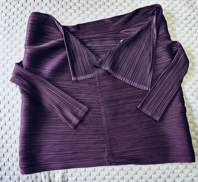 Issey Miyake issey miyake size:3 Purple striped cardigan Size XXS / US 00 / IT 34 - 1 Thumbnail