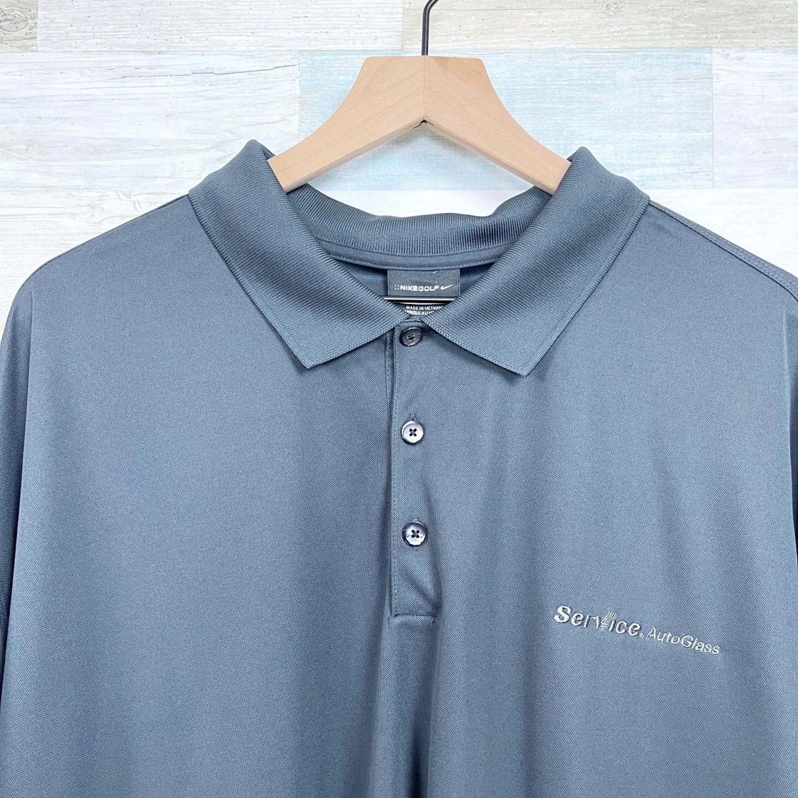 Nike Safelite AutoGlass Nike Dri Fit Polo Shirt Gray Mens 3XL Size US XXL / EU 58 / 5 - 3 Thumbnail
