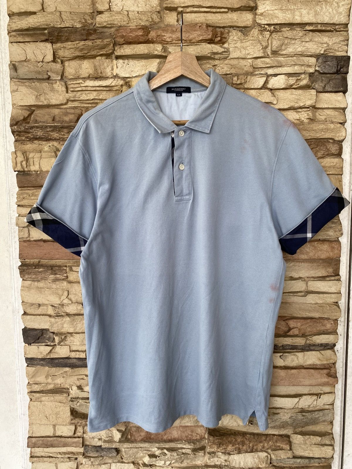 Burberry Vintage Burberry London Checkered Nova Check Polo Shirt Size US L / EU 52-54 / 3 - 2 Thumbnail