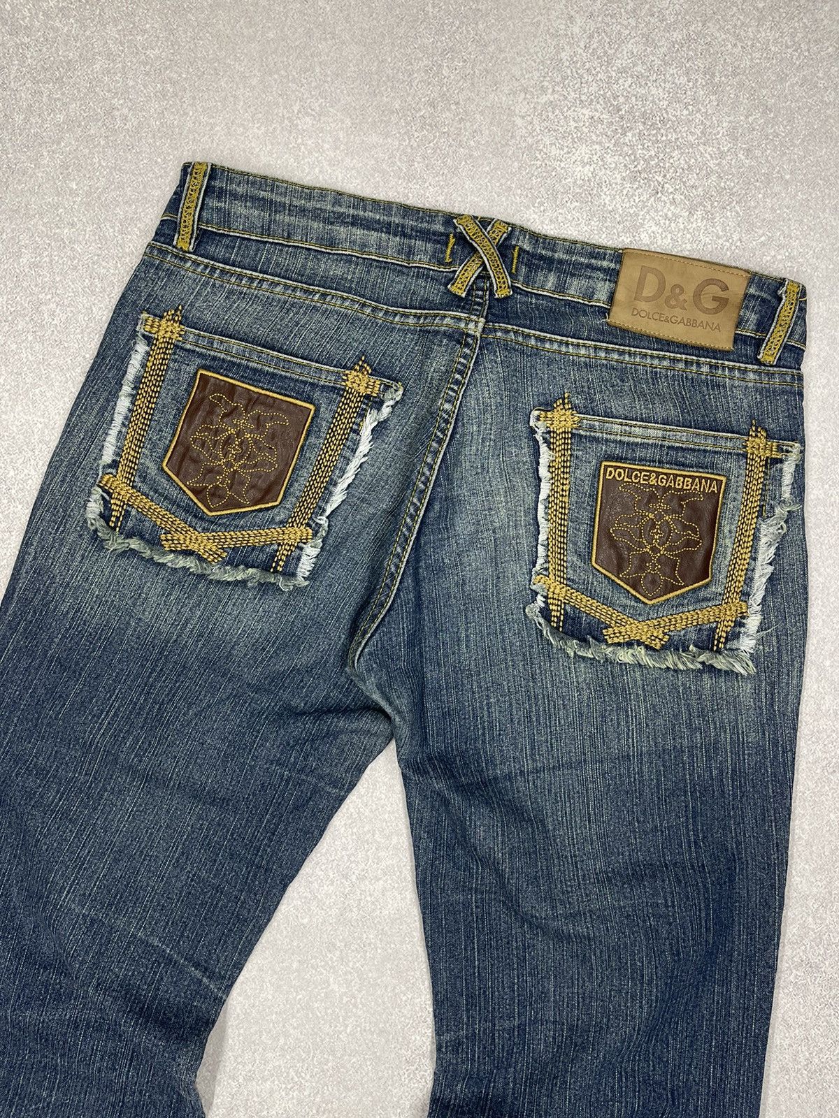 Dolce & Gabbana Vintage Dolce Gabbana Denim Jeans Big Logo Made in Italy Size 34" / US 12 / IT 48 - 4 Thumbnail