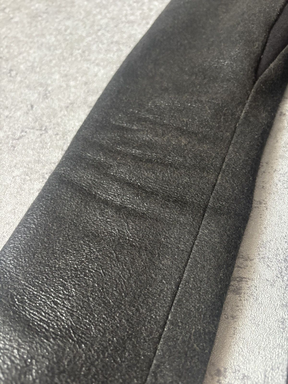 Diesel Black Gold DIESEL BLACK GOLD WOOL/LEATHER JACKET Size XS / US 0-2 / IT 36-38 - 4 Thumbnail