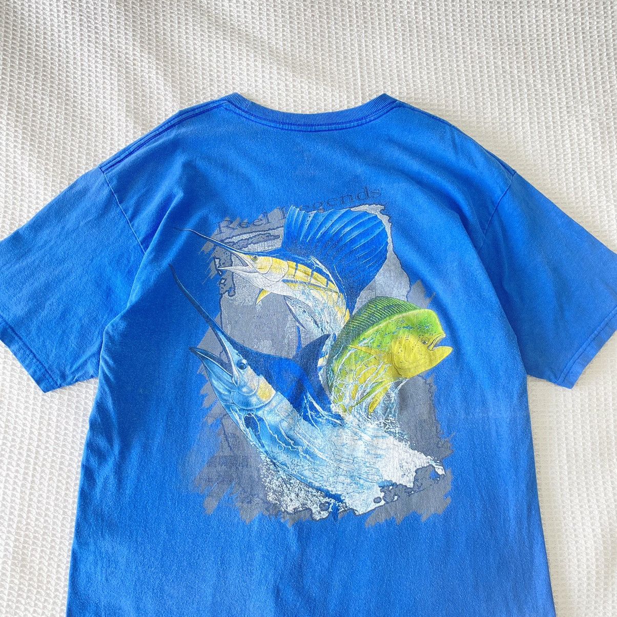 Vintage Thrashed Faded Vintage Reel Legends Fishing ERD GRUNGE TEE Size US L / EU 52-54 / 3 - 2 Thumbnail