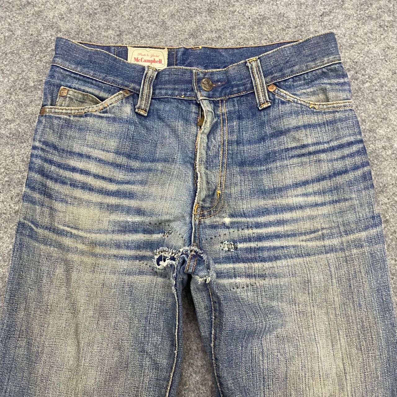 Japanese Brand 💥Best Offer💥Vintage Mc Campbell Bootcut Distressed Denim Size US 30 / EU 46 - 10 Thumbnail