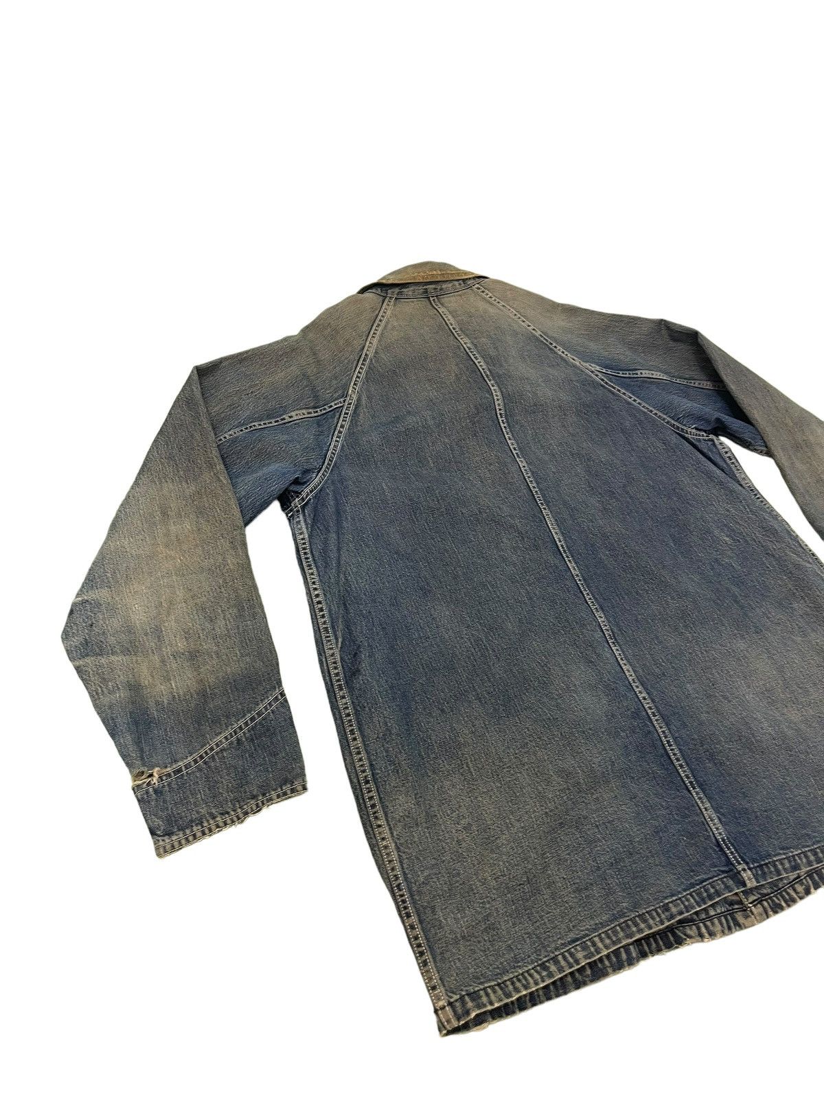 Sugar Cane Damaged Faded Sugar Canes Chore Jacket Distress Denim 5🟩8 Size US L / EU 52-54 / 3 - 18 Thumbnail
