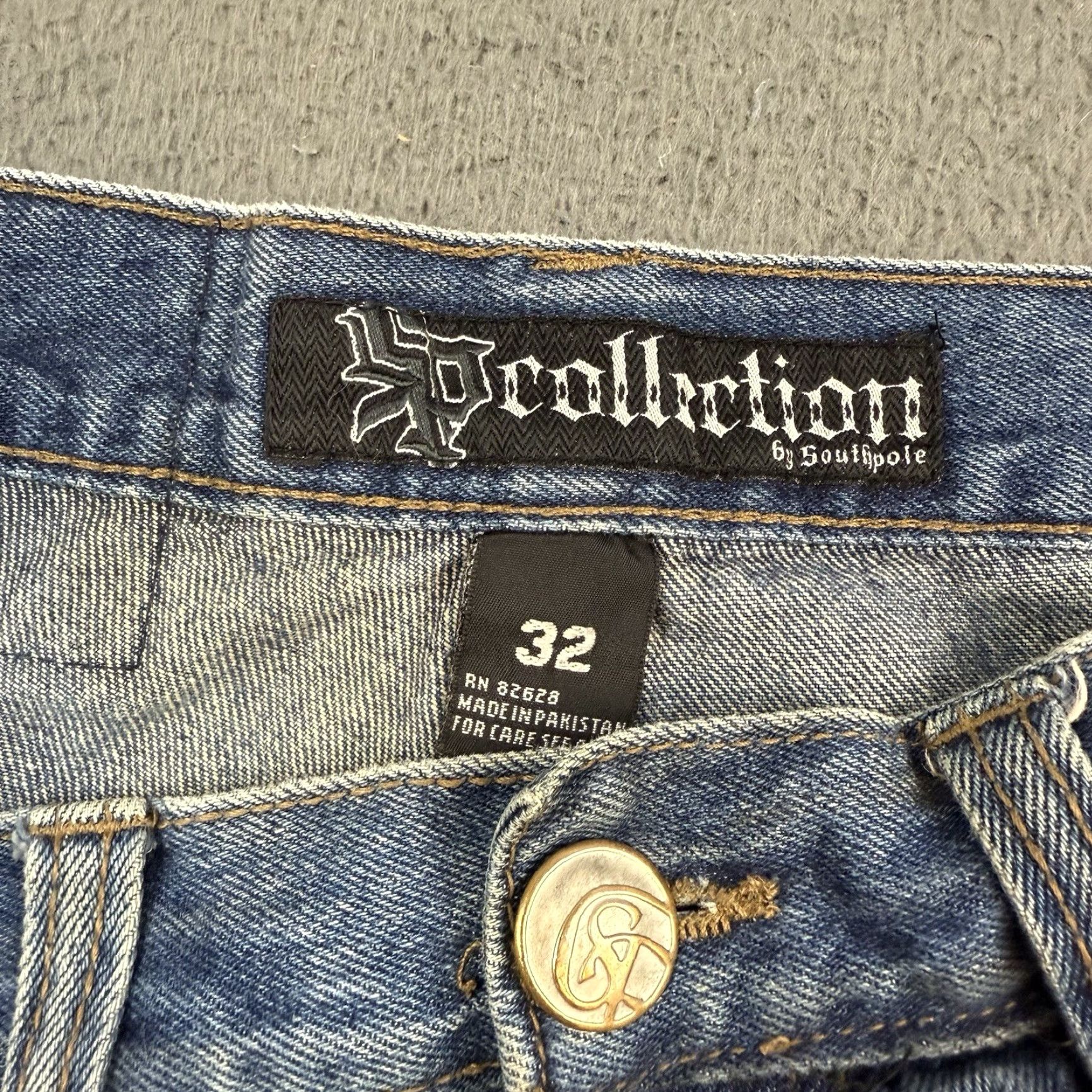 Southpole VINTAGE Southpole Jeans Mens 32 Blue Denim Straight Distressed 30x30 Size US 32 / EU 48 - 5 Thumbnail