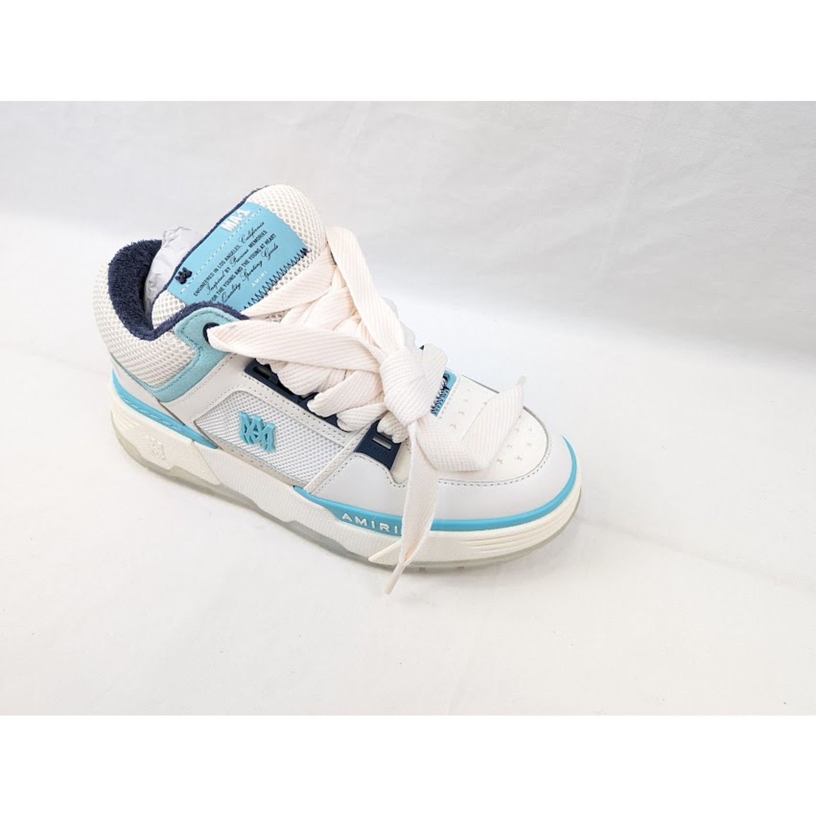Amiri o1rshd1 Q:2 / MA-1 Low-Top Sneakers in Blue Size US 11 / EU 44 - 2 Thumbnail