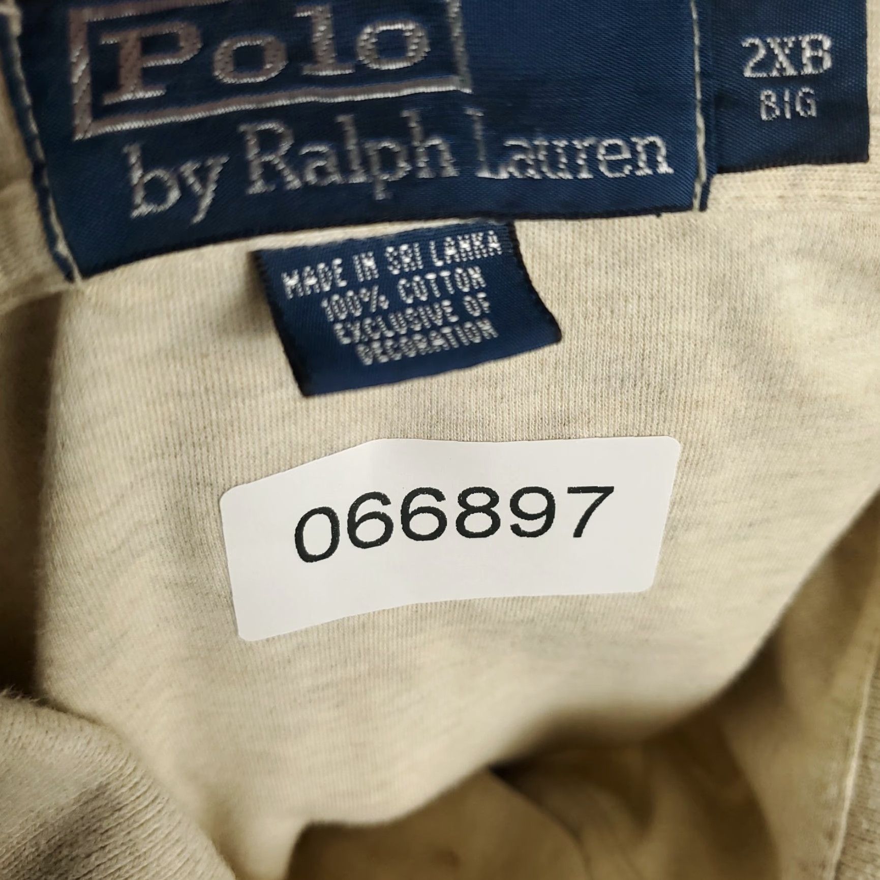 Ralph Lauren Ralph Lauren Polo Shirt Mens Big 2XB Beige Short Sleeve Polo Shirts Polo Shirt Beige 2XB Men's Classic Polo Ralph Lauren Size US XXL / EU 58 / 5 - 7 Thumbnail