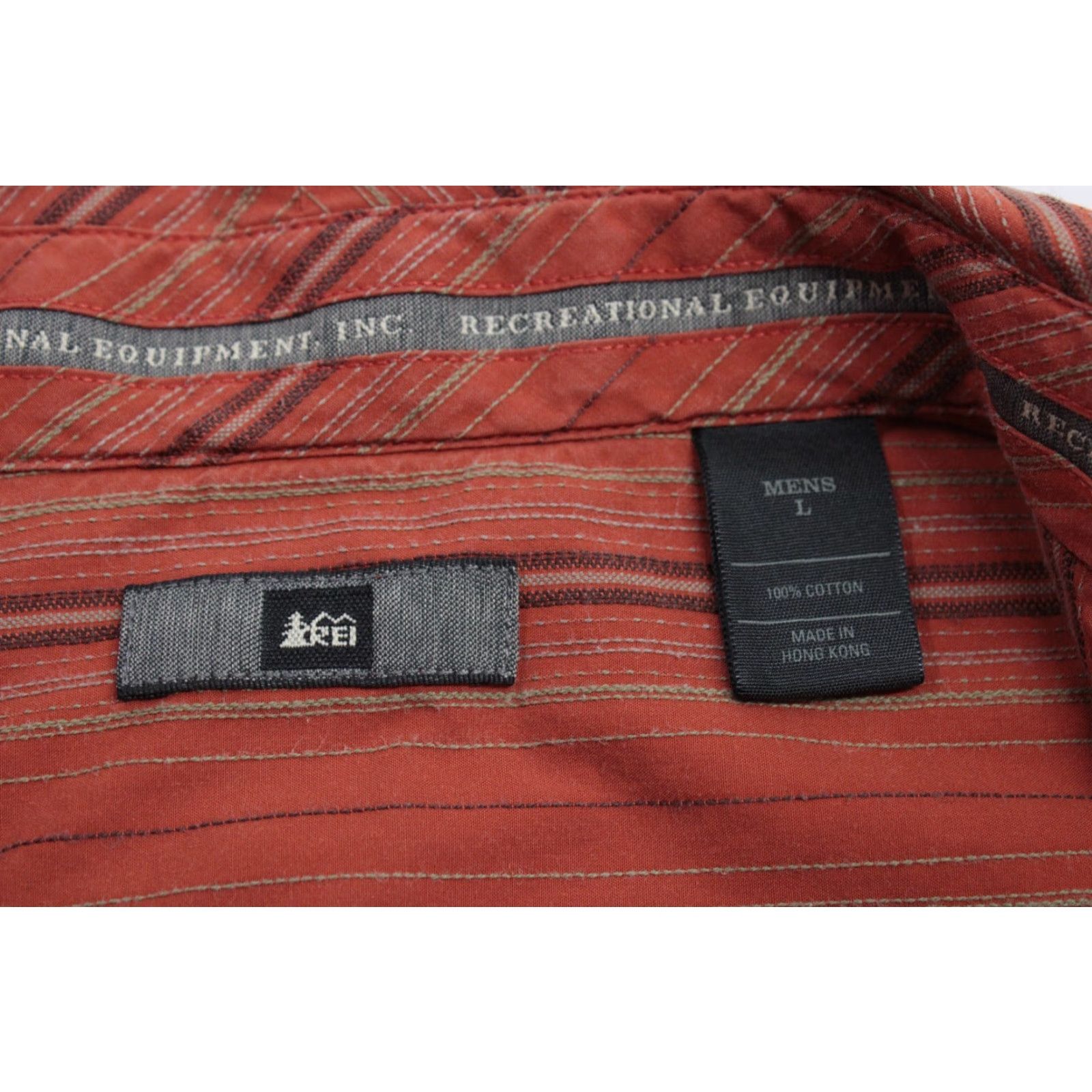 Vintage REI Shirt Button-Up Orange Short Sleeve Pocket Lightweight Outdoors Men L Shirt Size US L / EU 52-54 / 3 - 5 Thumbnail