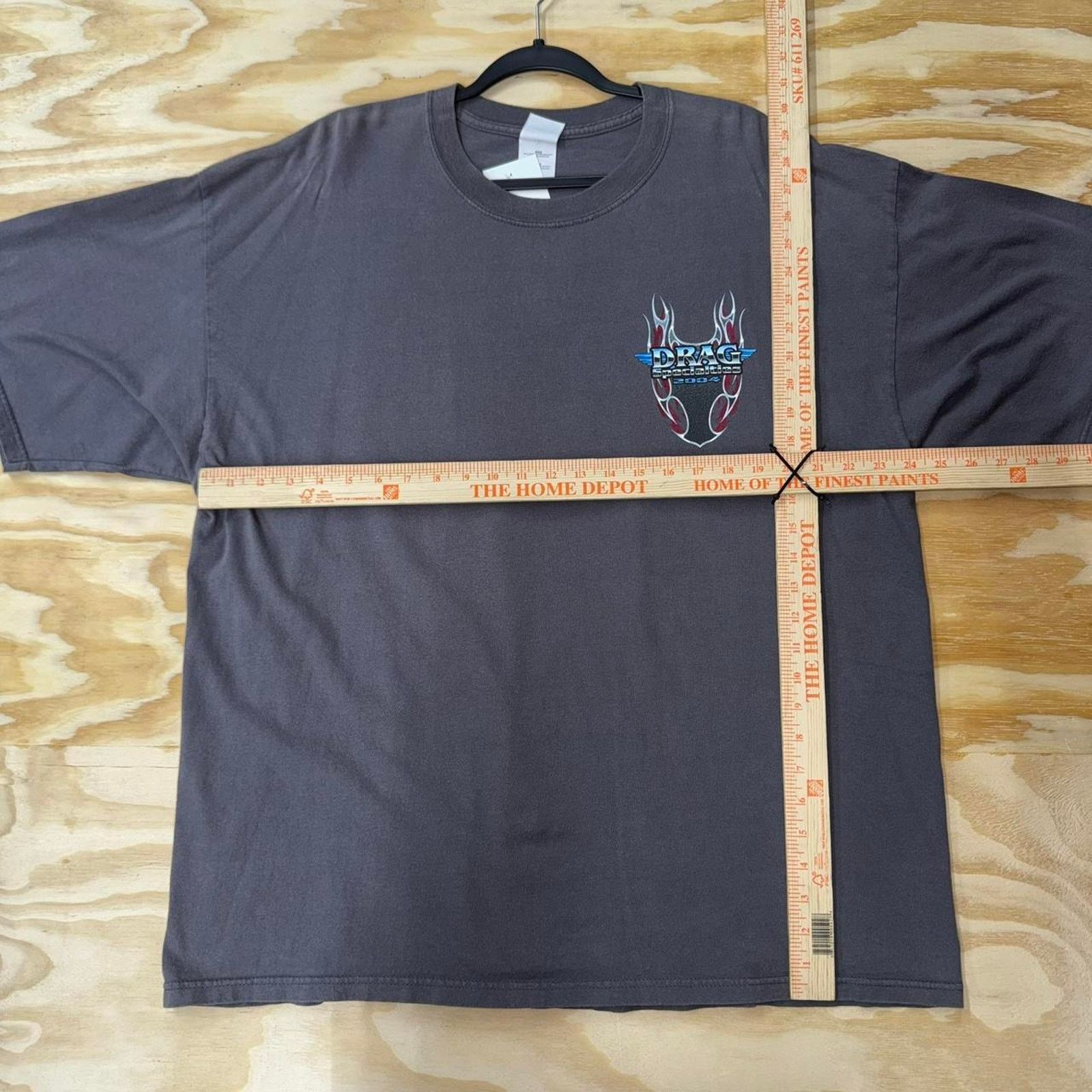 Gildan Vintage y2k drag racing 2004 motorcycle biker 00s t-shirt Size US XL / EU 56 / 4 - 3 Thumbnail
