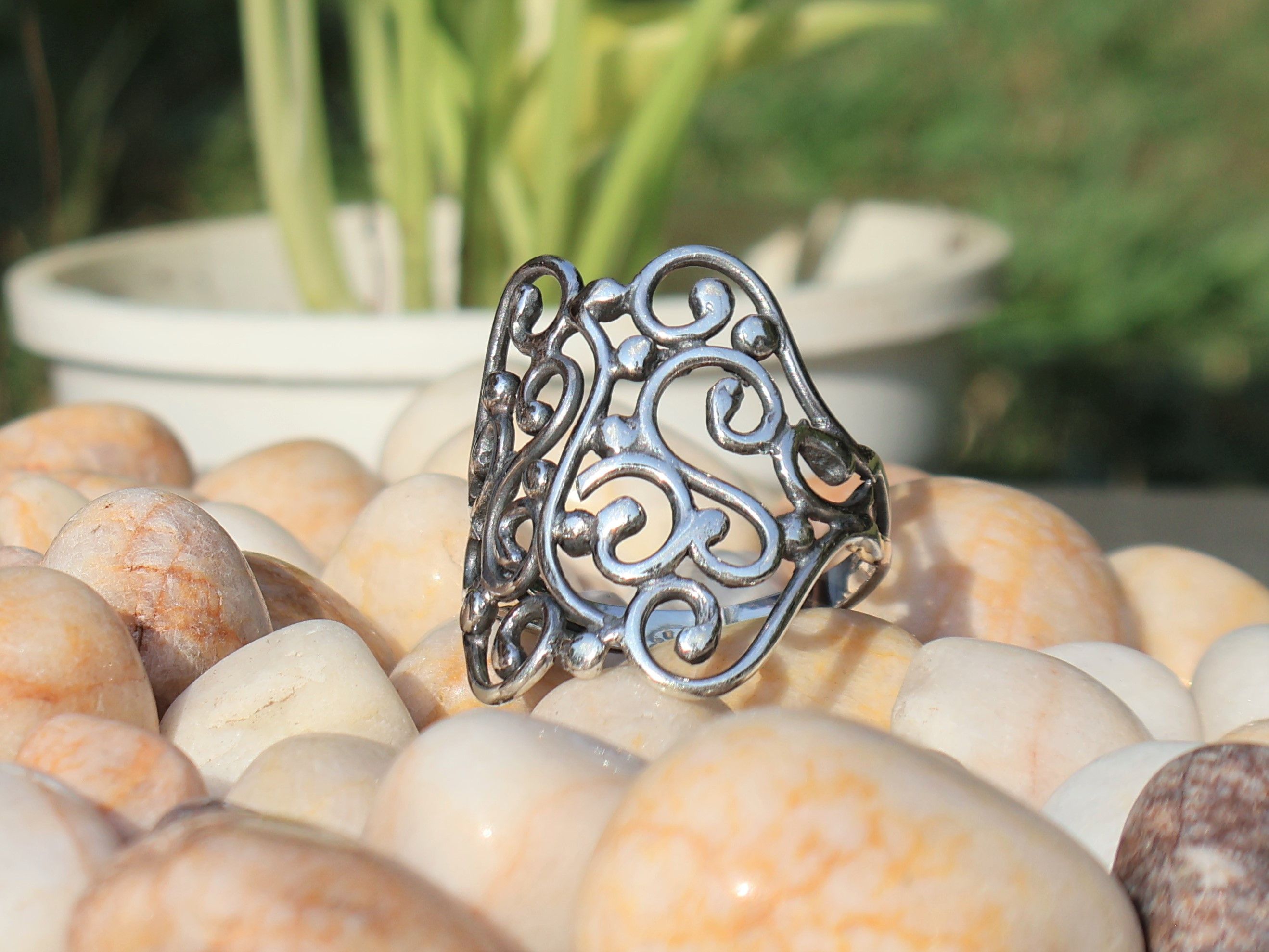 Handmade Spiral Band Ring, 925 Sterling Silver Ring, Handmade Jewelry Size ONE SIZE - 2 Thumbnail