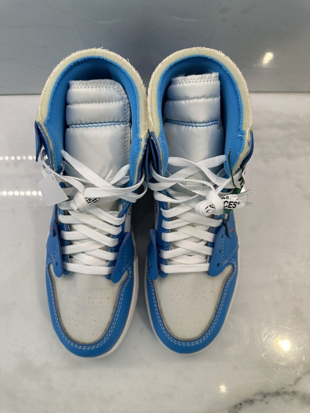 Nike Jordan 1 Off-White University Blue Size US 9.5 / EU 42-43 - 5 Thumbnail