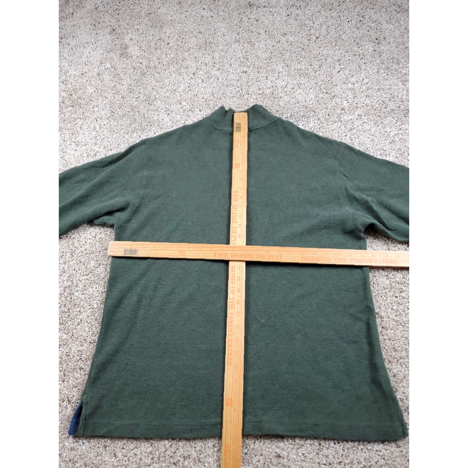 Vintage VINTAGE L.L. Bean Sweater Mens Large Green Henley Pullover Long Sleeve Cotton Ribbed Mock Neck Casual Size US L / EU 52-54 / 3 - 7 Thumbnail
